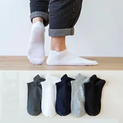Men Socks Solid Color Comfortable Soft Breathable Casual Cotton Socks High Quality Fashion Mesh Black Sport Ankle Sock For Male