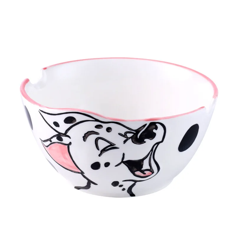 7 дюймов новая милая столовая посуда с изображением собак чаша Ручная роспись Творческий мультфильм большая лапша чаша для супа, салата для дома Большая японская керамическая чаша