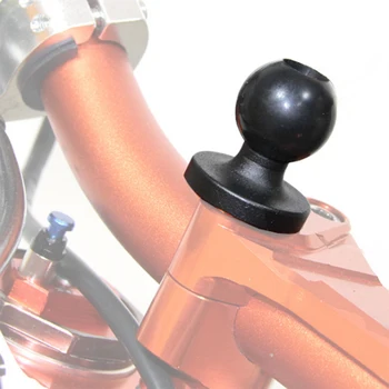 

Aluminum Base Rubber Motorcycle Bike Mount Black Fork Stem Base with Ball Head for RAM Mount