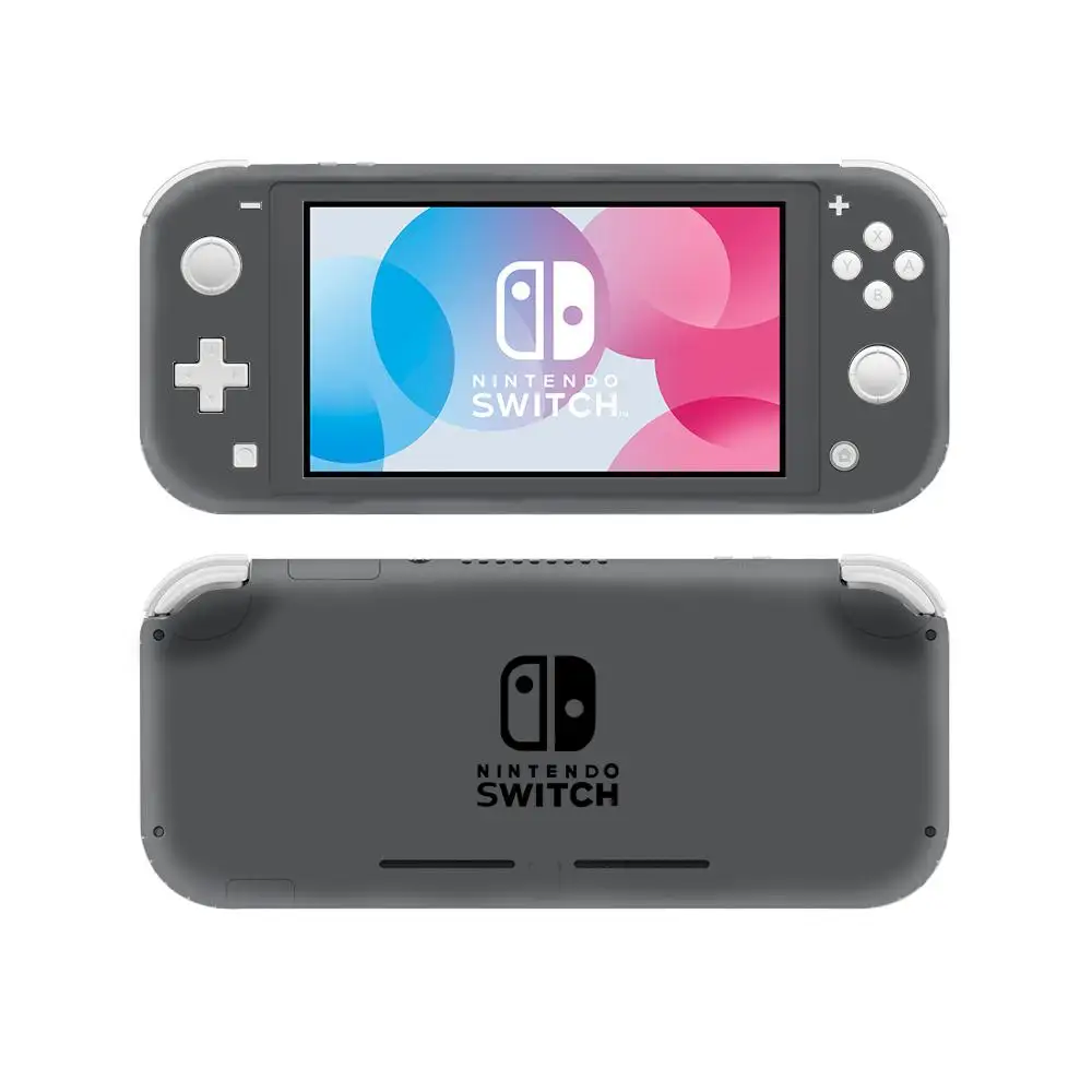 Simple Style Vinyl Skin Sticker for Nintendo Switch Lite NSL Protective Film Decal Cover White Gray Black 