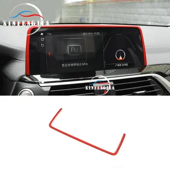 

For BMW X3 X4 G01 G02 18-19 1x Red Center Navigator GPS Display Outer Frame Trim