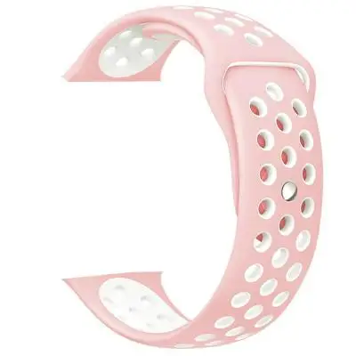 Прямая поставка 42 мм браслет кремнеземный Ремешок Красочные умные часы аксессуары сменный ремешок для F10 IWO 8 10 11 12 Pro - Цвет: pink-white