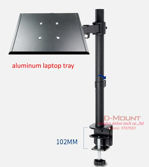 DL-MD10LP настольная подставка для ноутбука компьютерный лоток монитор держатель 1"-27" зажим базовый монитор крепление кронштейн загрузка 9,9 кг - Цвет: DL-MD10LP60