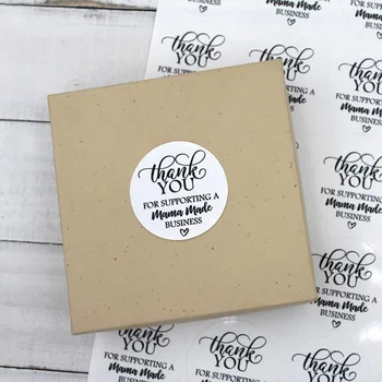 

Custom Thank You For Supporting Business Thank You Sticker Happy Mail Sticker Small Shop Small Business