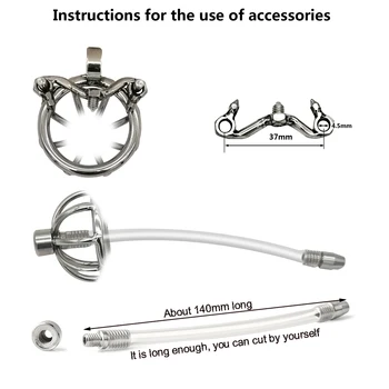 Ergonomic Stainless Steel Stealth Lock Male Chastity Device,Cock Cage, Penis Lock,Cock Ring,Chastity Belt,S062 5