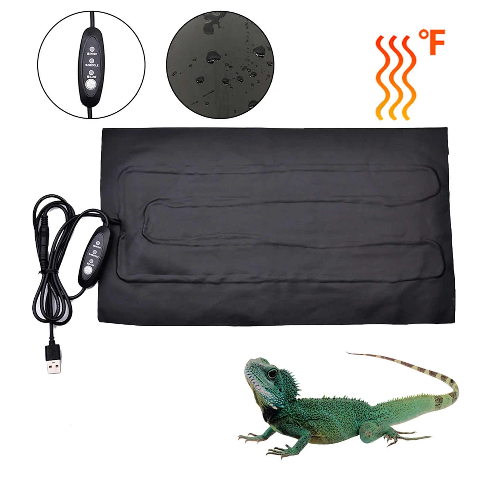 Reptiles Heat Mat with Waterproof Pads 1