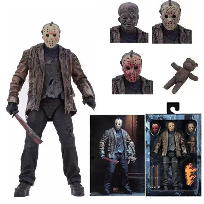 Новый тип 2019 оригинальный NECA Freddy vs Jason FVJ Ultimate Voorhees ПВХ фигурка игрушка ужас