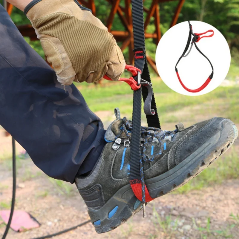

Professional Adjustable Webbing Foot Loop Climbing Ascender Sling Belt Device Band Rock Climbing Mountaineering Accessories