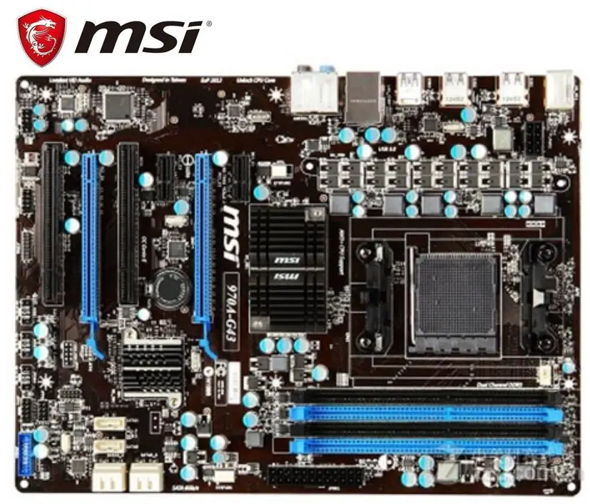  MSI 970A-G43 original motherboard DDR3 Socket AM3/AM3+ 32GB USB3.0 USB3.0 970 used Desktop motherbo