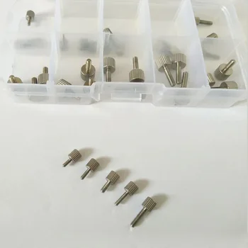 

35PCS Thumb Screw CB835 Knurled Flat head Bolts Sleeve Assortment Stainless steel