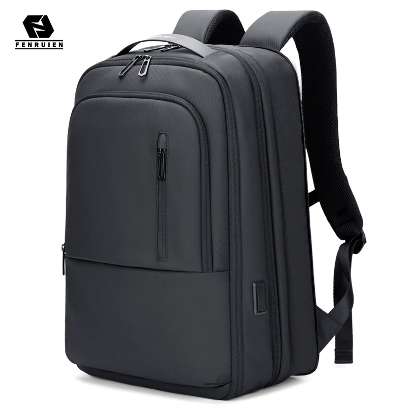 Fenruien New 3 Compartments Large Capacity Expansion Backpacks Men