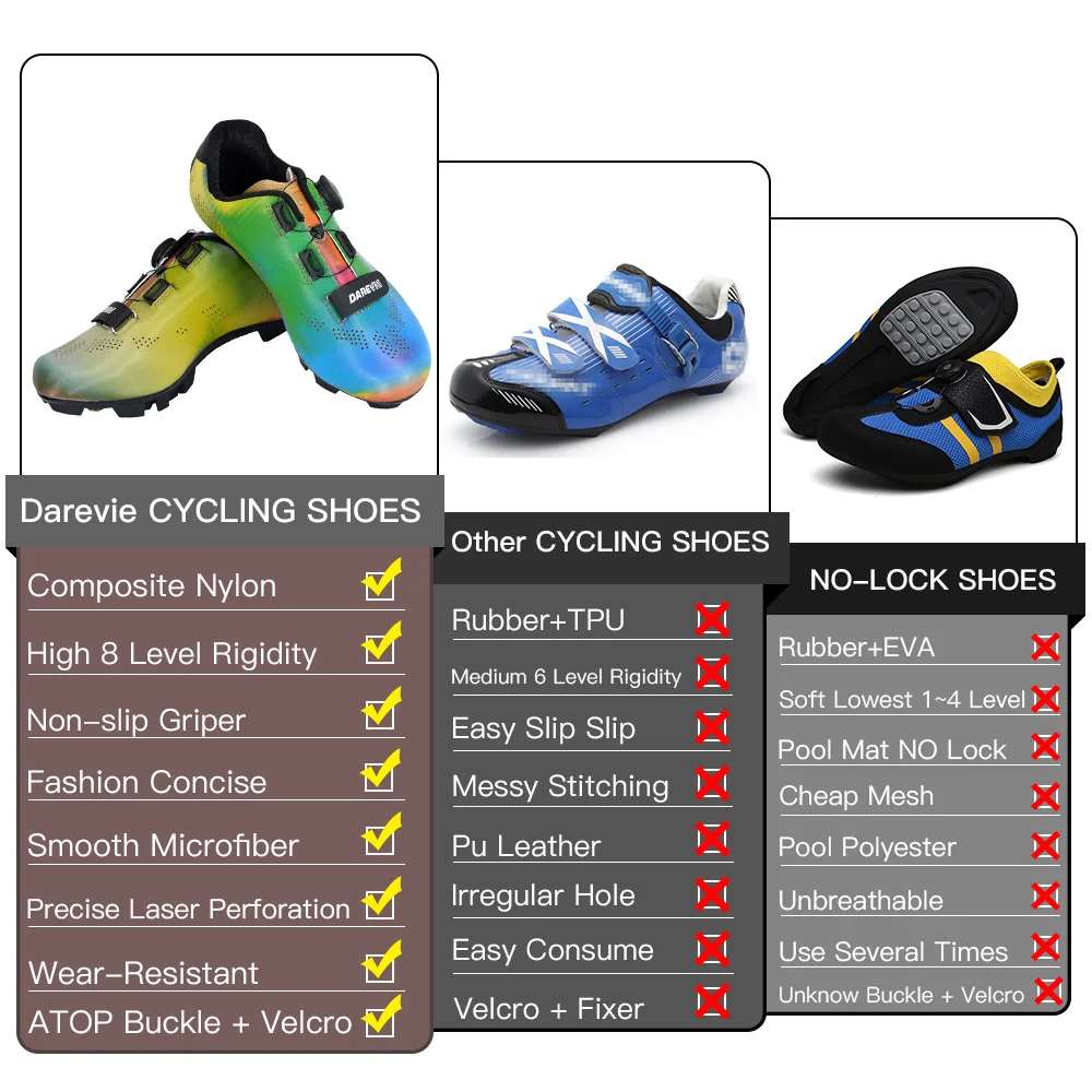 Darevie 2020 sapatos de ciclismo camaleão mtb