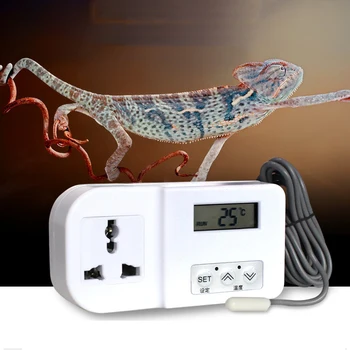 

Temperature Controller Socket Digital Thermostat Regulator Temperature Controller Microcomputer Socket 2M Extension Cord
