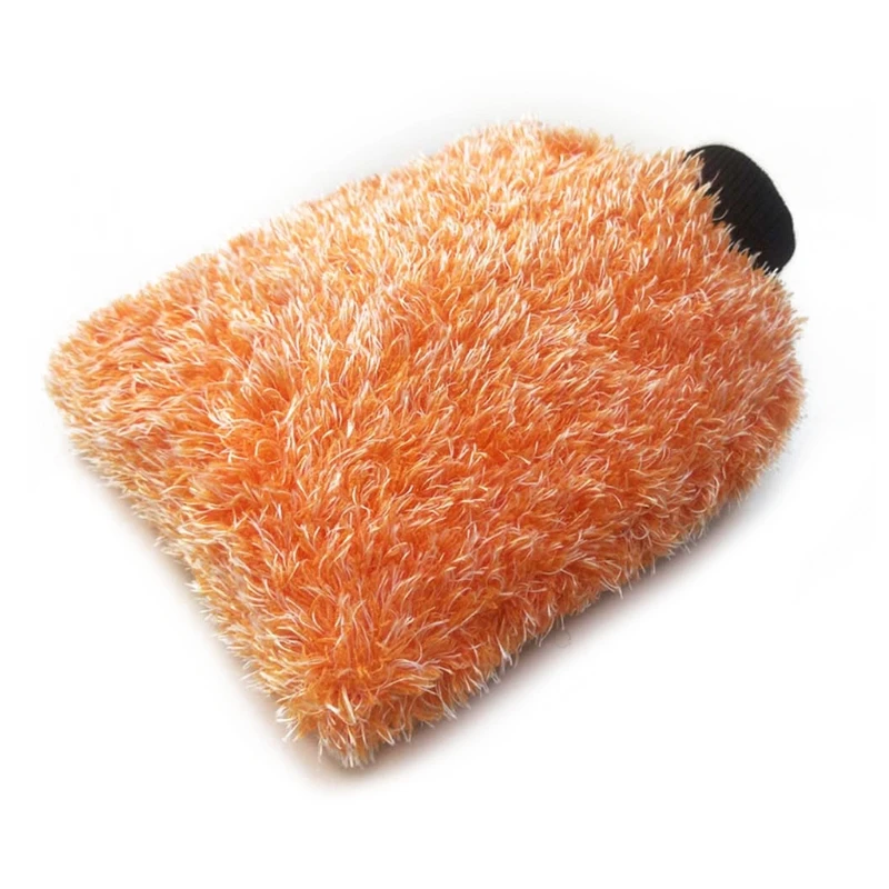 Plush Mitt High Density Auto Wash Cloth Ultra Super Absorbancy Car Sponge Fluff Glove Cleaning Towel Wax Detailing Brush