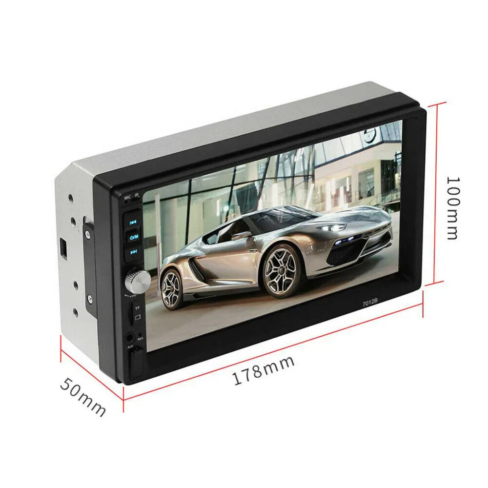 2 Din автомагнитола " Автомагнитола 7012B Bluetooth Автомобильный мультимедийный плеер MirrorLink fm-радио Автомобильный USB Авто аудио стерео 8 ИК камера