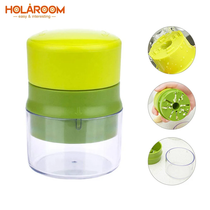 Holaroom Creative Garlic Press Manual Garlic Masher Peanut Walnut Grinder Garlic Puree Making Tools knoflookpers Kitchen Tool