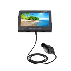Reproductor Multimedia de vídeo MP5 y MP4 para coche, transmisor FM inalámbrico, receptor MP3, música sin pérdidas, disco U, tarjeta de memoria, pantalla de reproducción