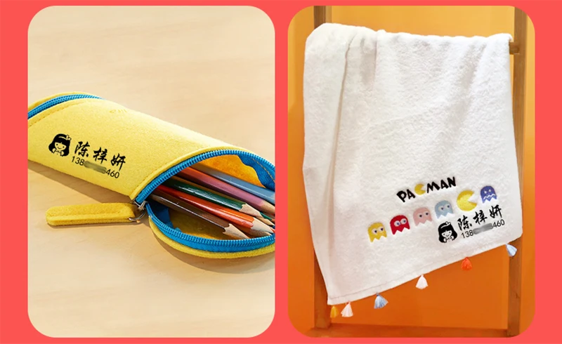 Customized Waterproof No Fade Name Stamp Baby Stamps Ticker Cartoon Seal For Children Baby Pet For Cloth Shoe Quilt Cup