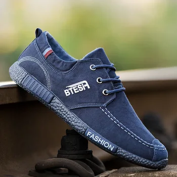 

Autumn Men Shoes Men Flats Canvas Lacing Shoes Breathable Casual Shoes Single Flats Men Fashion Summer Style Wholesale