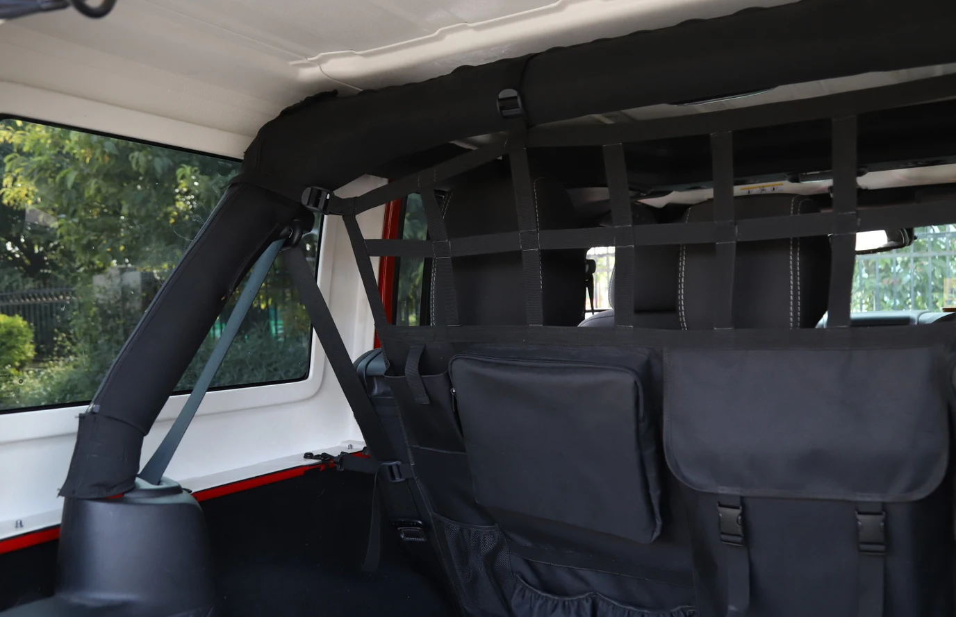 Для Jeep Wrangler JK 2007- Автомобильная Задняя сумка для хранения на спинку сиденья Висячие сетки Карманный багажник контейнер Tidying интерьерные аксессуары