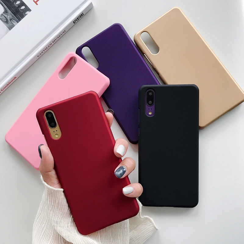 Матовый Жесткий пластиковый Чехол из поликарбоната для Fundas Huawei Y5 Y6 Y7 2017 Y9 2018 2019 Lite