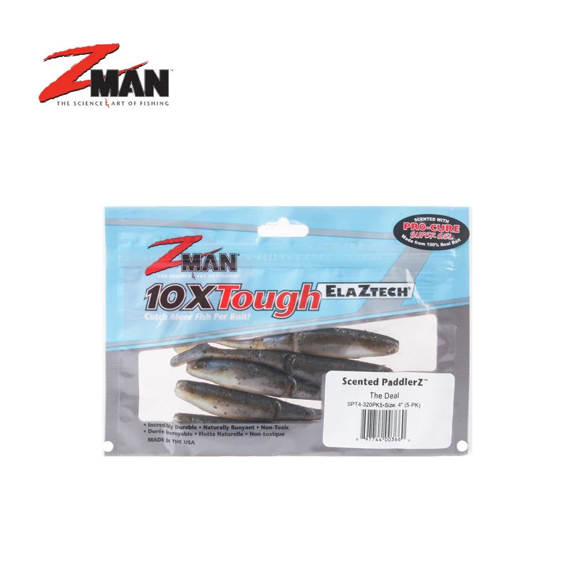 Original United States ZMAN BABY GOAT/GOAT Fishing Soft Lure Shrimp 6 or  4pcs/bag 6 Colors 7.6/9.5cm Baits 10X Tough Elaztech