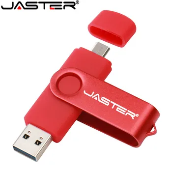 Memoria USB JASTER 2,0 USB OTG para teléfono inteligente, tableta, PC, 4GB, 8GB, 16GB, 32GB, 64GB