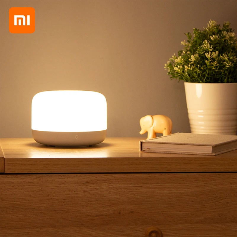 Xiaomi Mijia Yeelight светодиодный прикроватный светильник красочный настольный ночник Голосовое управление спальня настольная лампа светодиодный для Mihome Apple HomeKit