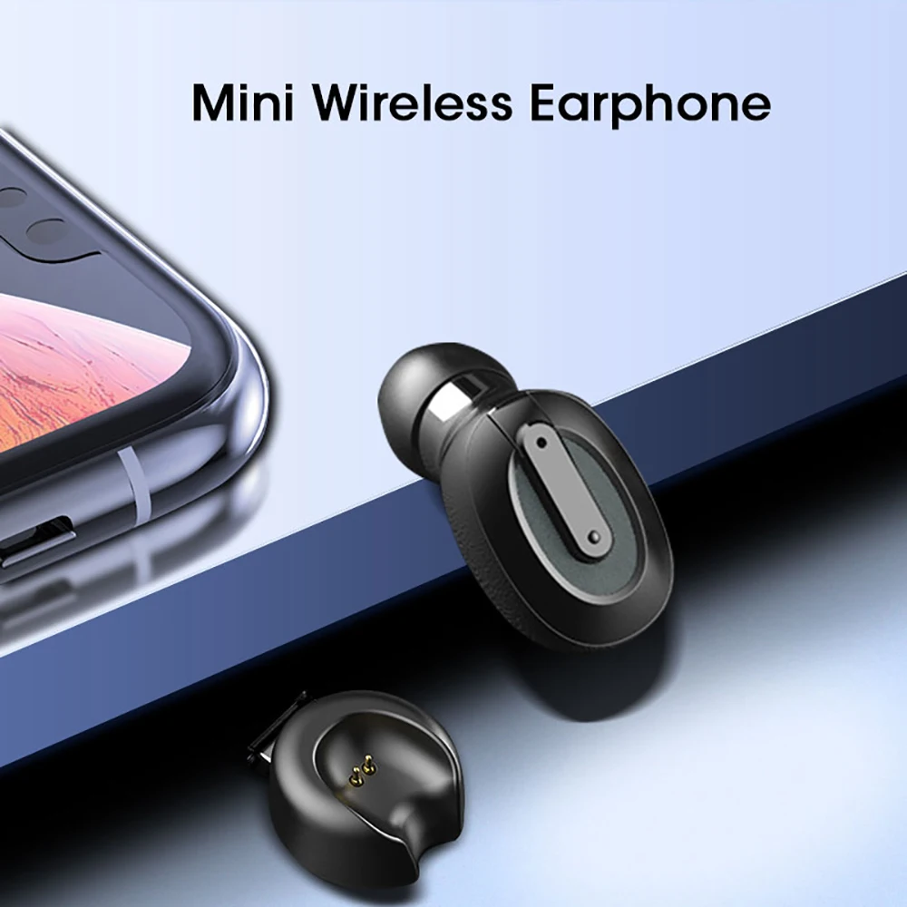 Mini Bluetooth 5 0 Monaural Earphone Mini Wireless Earbud Stereo Earphone IPX5 Waterproof Earbud for Xiaomi iPhone IOS Android