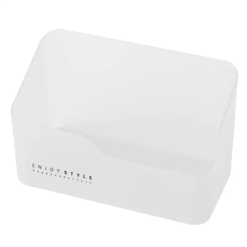 White 16.5x8.5x10cm Пластиковая коробка для хранения ювелирных изделий, чехол для косметики, пульт дистанционного управления, коробка для хранения ювелирных изделий, органайзер для косметики - Цвет: White 16.5x8.5x10cm