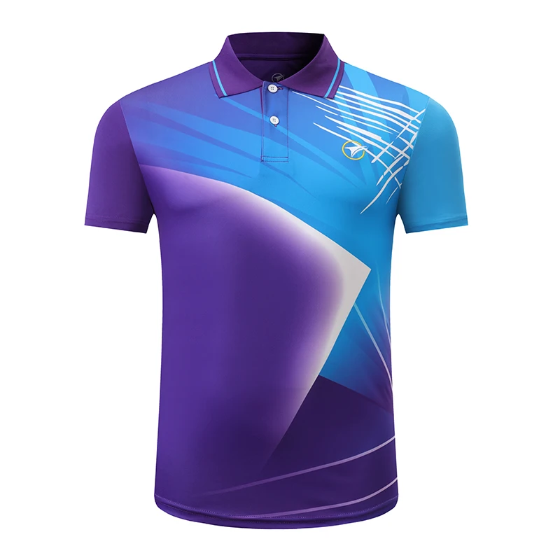 Футболка для бадминтона для мужчин/женщин, спортивная футболка для бадминтона, футболка для настольного тенниса, теннисная футболка AY002 - Цвет: Man one shirt