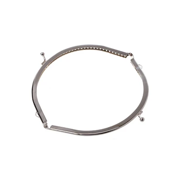 

1PC Metal Frame Kiss Clasp Arch DIY Craft For Purse Bag Silver Tone 15cm 23GE