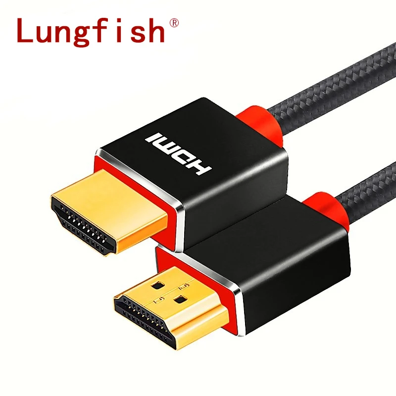 Lungfish HDMI кабель Высокоскоростной 1080P 3D позолоченный hdmi для HDTV XBOX PS3 компьютерный