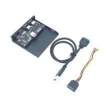 Lecteur de cartes 33S50 RTK 3 en 1, panneau avant, support USB 3.0, Type c, double Port USB 3.0, Hub, tableau de bord, avec câble d'alimentation 