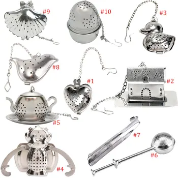 

Multi Style Tea Strainer Infuser Stainless Steel Teaspoon Filter For Kitchen Gadget Infusor De Chá