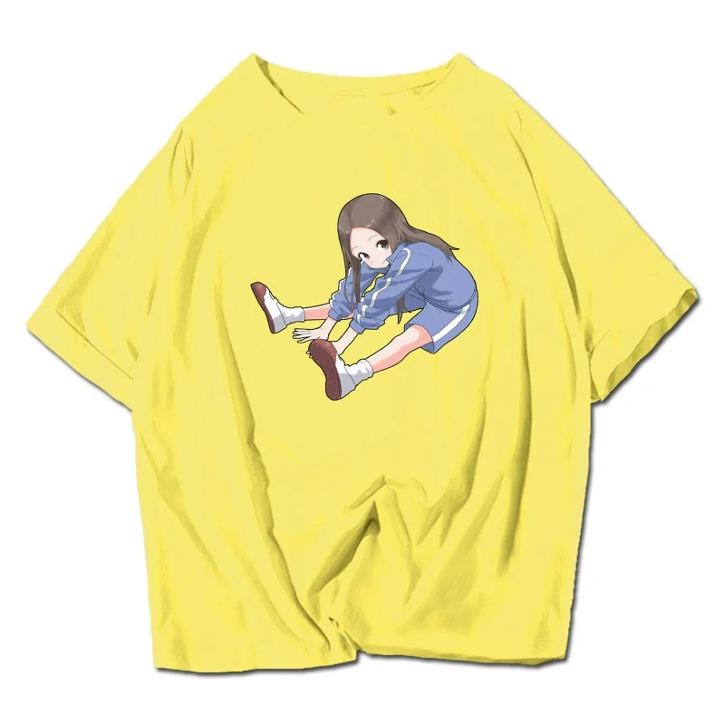 Футболка унисекс с надписью «High-Q Teasing Master Takagi-san Nishikata» хлопковая футболка с надписью «Teasing Master Takagi-san Takagi» футболка