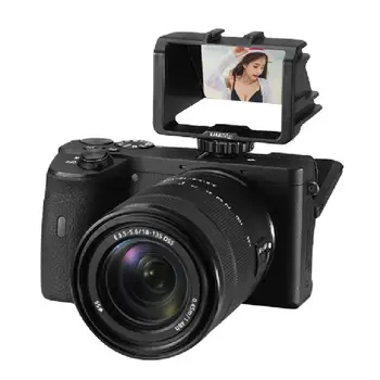 

Selfie Vlog Mirror Bracket Durable Flip Screen Filmmaking Cold Shoe Adapter for Mirrorless Camera Microphone Mount
