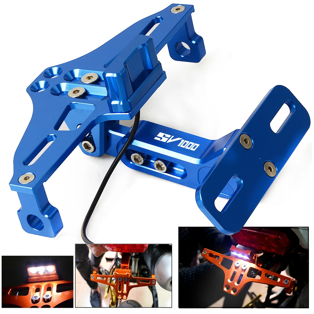 

For SUZUKI SV1000 SV 1000S SV 1000 S SV1000 S 2003-2007 Motorcycle Adjustable Bracket Licence Plate Holder Frame Number Plate