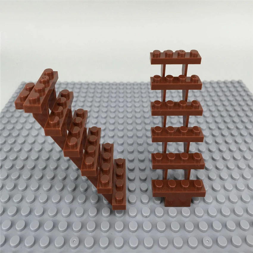 6Pcsset Legoing City Architectural Scene Building Blocks Home Stairs MOC Accessories Brick Children DIY Toys Gift (2)