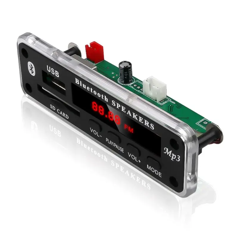 Светодиодный USB Bluetooth 5,0 аудио модуль без потерь APE TF fm-радио поддержка отключения питания воспроизведение памяти беспроводной 12 в MP3 WMA декодер доска