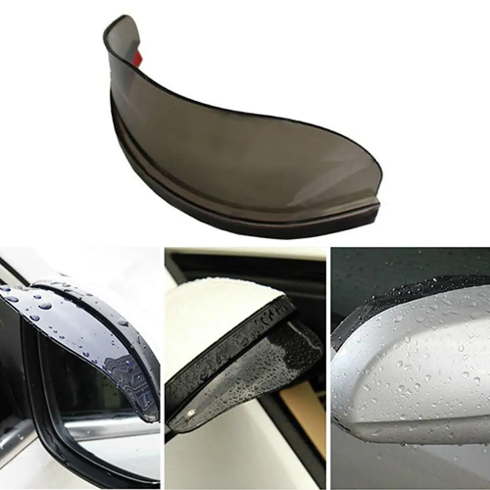 2Pcs Car Side Rear View Mirror Rain Eyebrow Visor Rain Shield Mirror Clear Waterproof Rain Snow Shield for Car Truck Accessories
