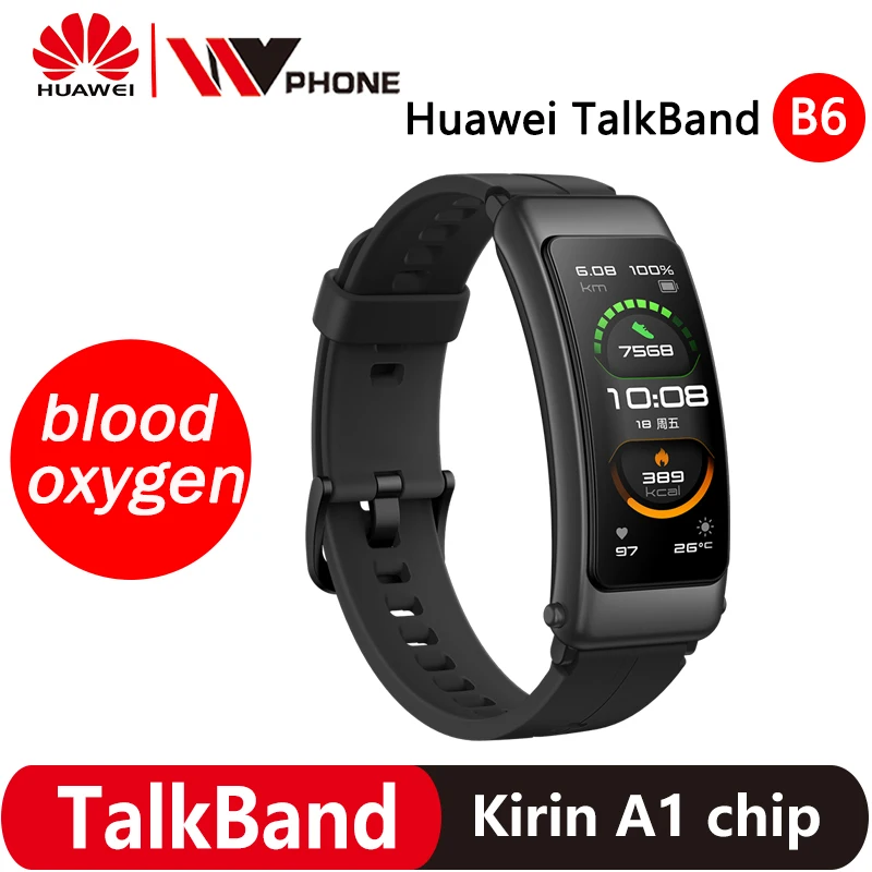 Оригинальный Смарт браслет Huawei TalkBand B6 Talk Band ширина Bluetooth спортивные браслеты с