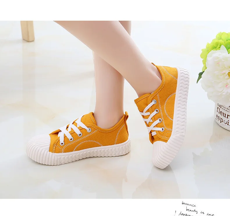 Fashion Kids Shoes Unisex Boys Girls Sneakers Children Casual Canvas Shoes For Big Boy Girl Candy Colors Soft Breathable 27-38