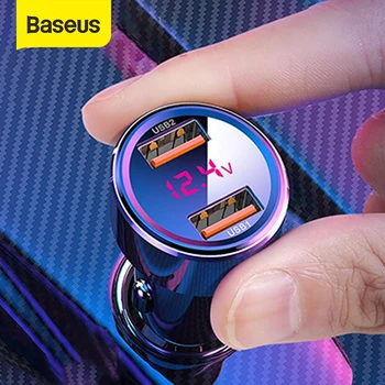 Baseus 6A車急速充電器45ワットQC4.0 QC3.0充電ip xr x max 8 xiaomiの携帯電話の車高速充電充電器