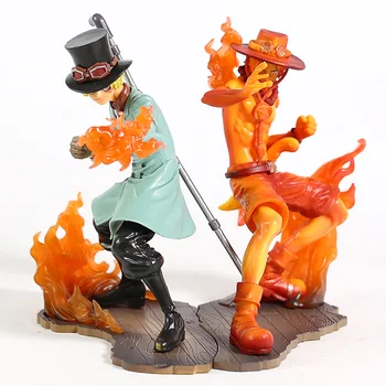 

One Piece Stampede Brotherhood III Portgas D Ace & Sabo PVC Figure Collectible Model Toy 2pcs/set