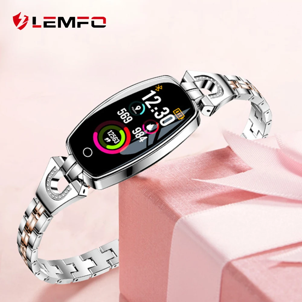LEMFO H8 Смарт часы для женщин IP67 водонепроницаемый монитор сердечного ритма Smartwatch