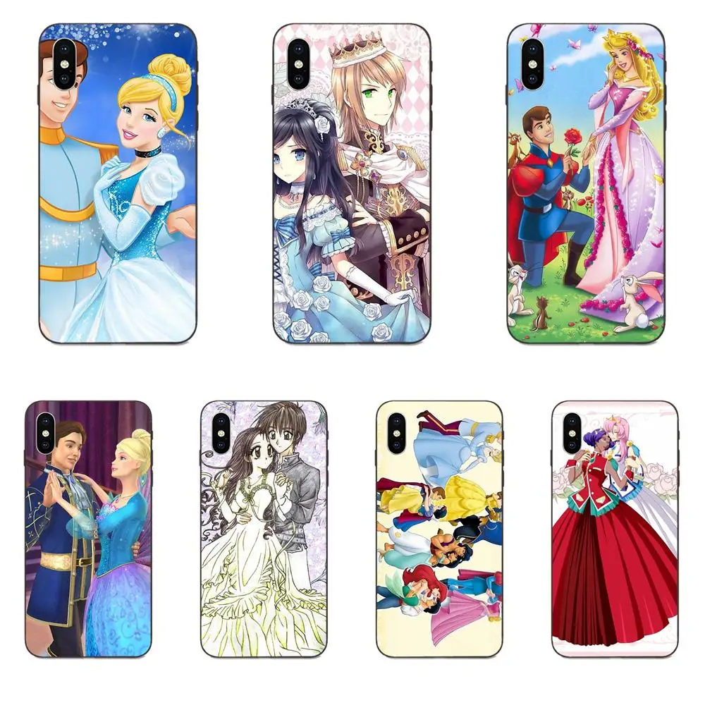

For Apple iPhone 4 4S 5 5S SE 6 6S 7 8 Plus X XS Max XR Protective Unique Design Phone Case Princess And Prince