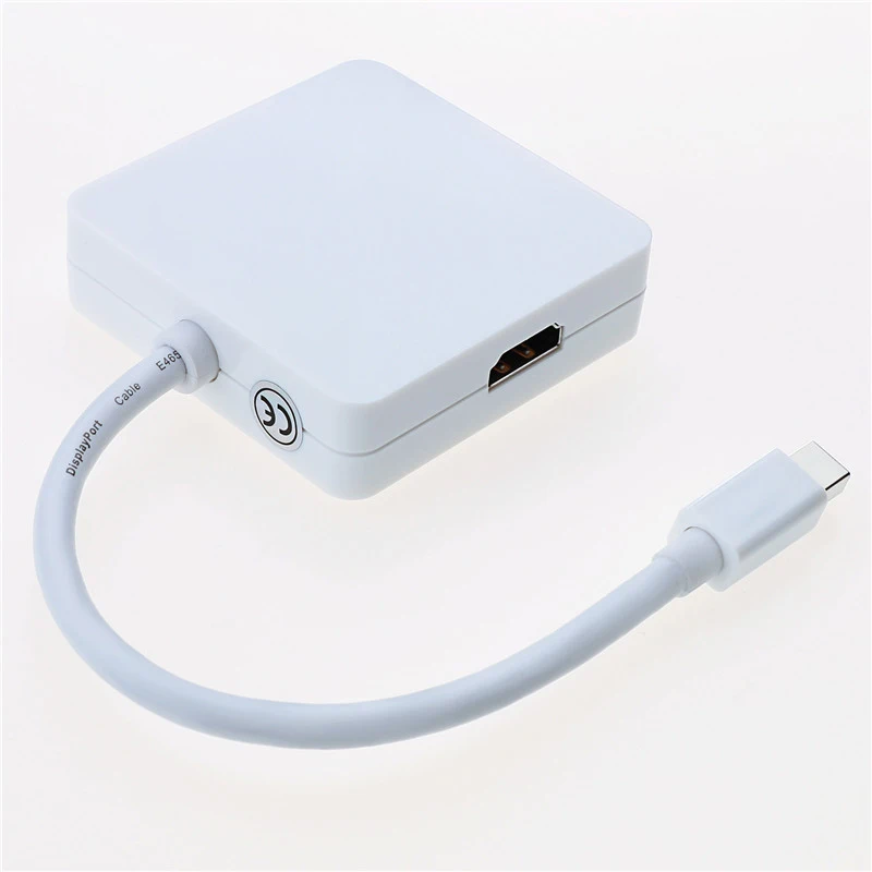 Дисплей порт VGA HDMI DVI кабель 3 в 1 адаптер конвертер для компьютера проектор VDX99