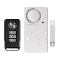 Wireless Home Security Alarm Bell Kit Window Door Magnetic Sensor Detector Home Safety System Alert Alarm with Remote Control