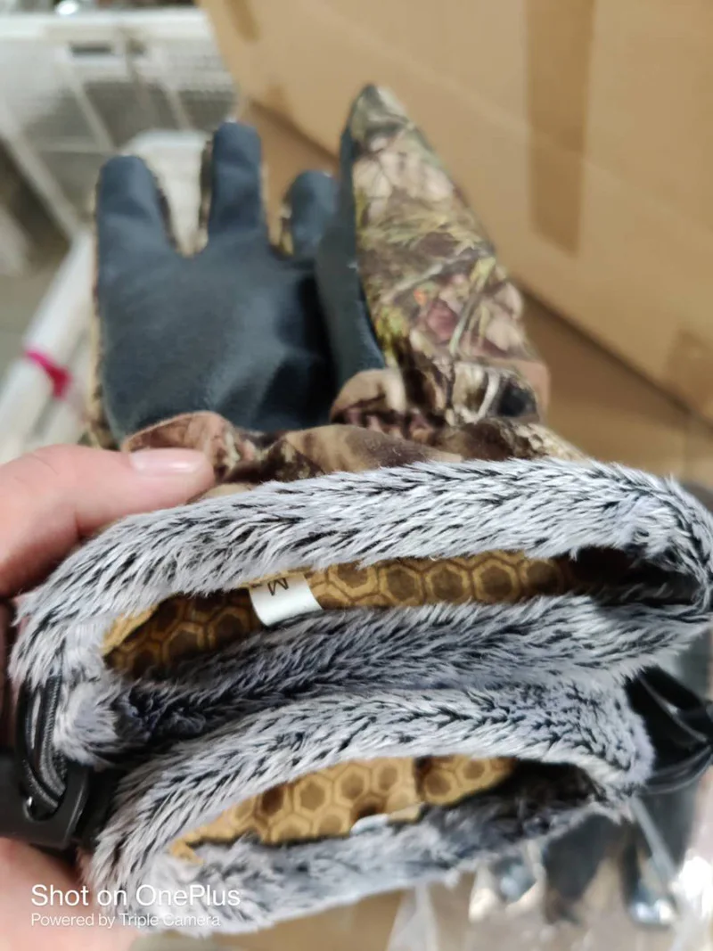 Gants de chasse antidérapants unisexe, Camouflage bionique, deux doigts,  pour la pêche, l'équitation, le printemps et l'automne - AliExpress